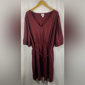 Ava & Viv Burgundy Dress